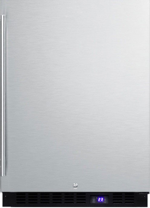 Summit 24" Freestanding/Built In Undercounter Counter Depth Compact Upright Freezer — Summit Appliance, model SPFF51OSCSS
