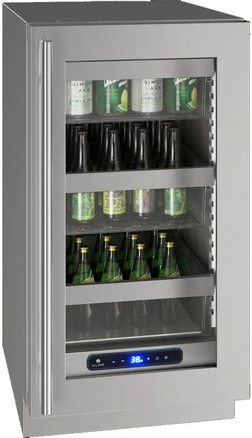 U-Line 5 Class 100-Can Beverage Cooler - Stainless Steel