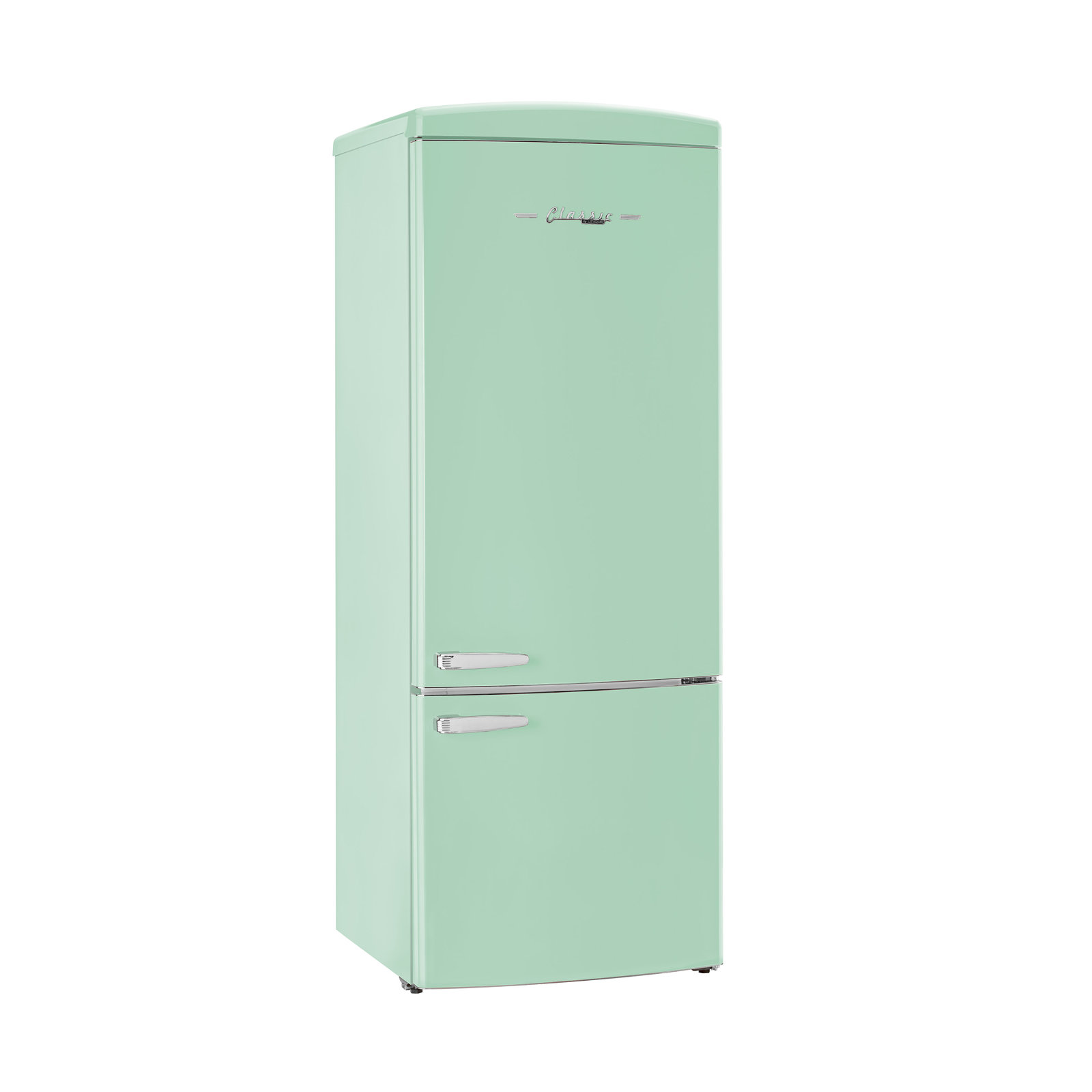 Unique Appliances 28 in. Wide Classic Retro 16.7 cu.ft Bottom Freezer Counter Depth Refrigerator - Summer Mint Green