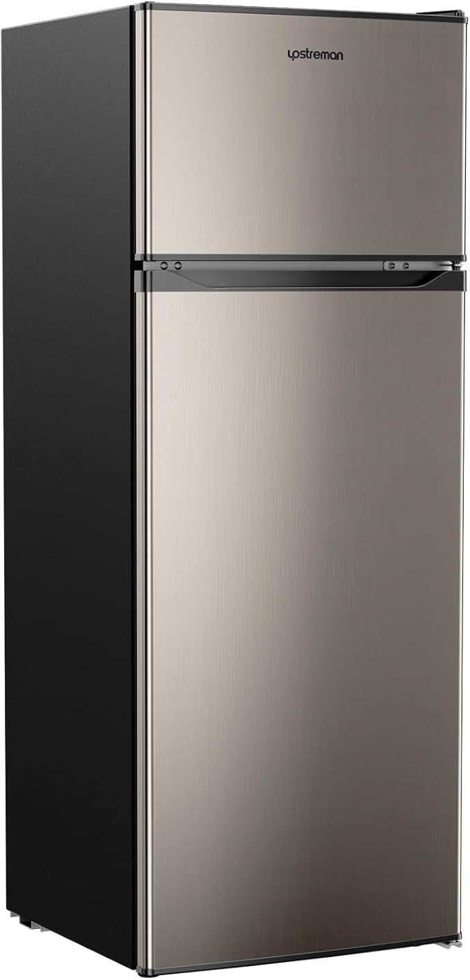 Upstreman 7.7 Cu.Ft. Refrigerator with Freezer Double Door Refrigerator | Fridge.com