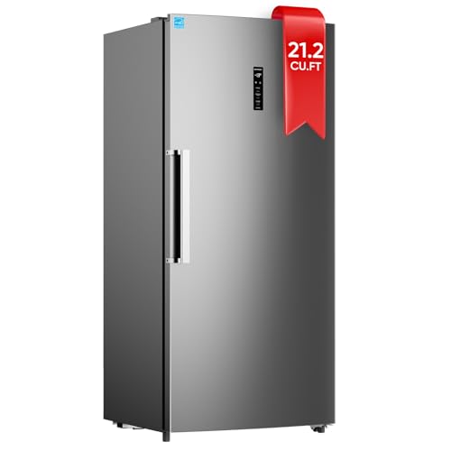 Upstreman 21.2 Cu.Ft. Stainless Convertible Upright Freezer | Fridge.com