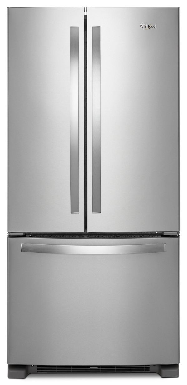 33 in. Wide French Door Refrigerator in Stainless Steel 22 cu. ft. — Whirlpool, model WRFF5333PZ
