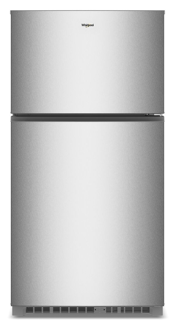 Whirlpool 21.3 Cu. Ft. Wide Top Freezer Refrigerator with Total Coverage Cooling - Fingerprint-Resistant Stainless