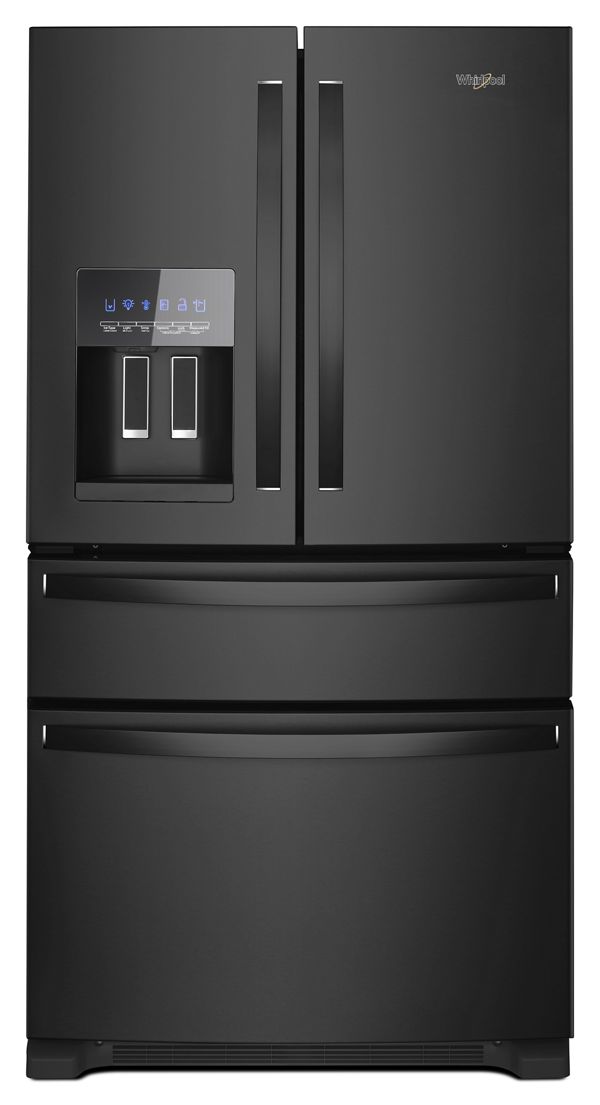 Whirlpool 36 in. Wide French Door Refrigerator in Black 25 cu. ft.