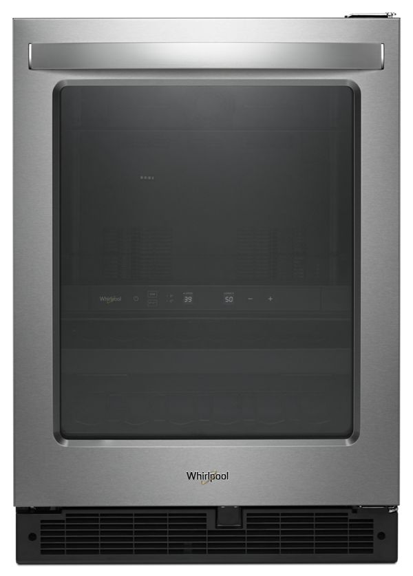 Whirlpool 14-Bottle Beverage Cooler - Stainless Steel