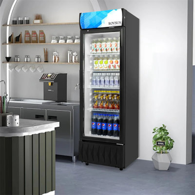21" 8.1 Cu.Ft. 240W 115V Black Beverage Refrigerator | Fridge.com