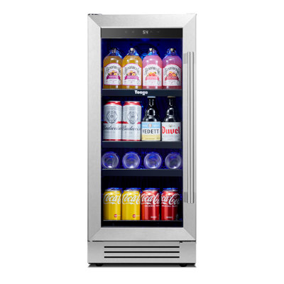 Yeego 15" Built-in Beverage Refrigerators & Coolers 80 Cans Beer Drink Refrigerator Cooler | Fridge.com
