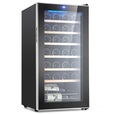 Yesurprise Single Zone 16.9'' 28 Bottle Wine Refrigerator | Fridge.com